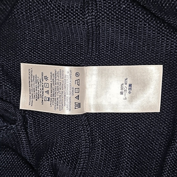 LANDS' END Men's Medium-sized Cotton Modal Button Front Cardigan Sw - Picture 6 of 9